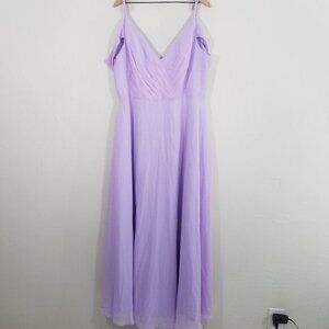 NWT Ryanth Women's Cold Shoulder Dress Long with Slit Size 24